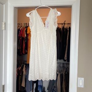 Brand new pink lily romper dress size small